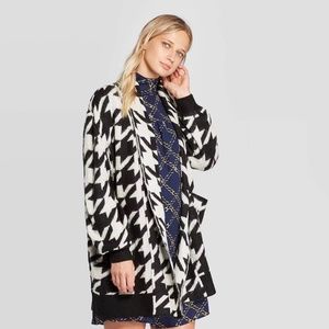 Who What Wear Houndstooth Cardigan